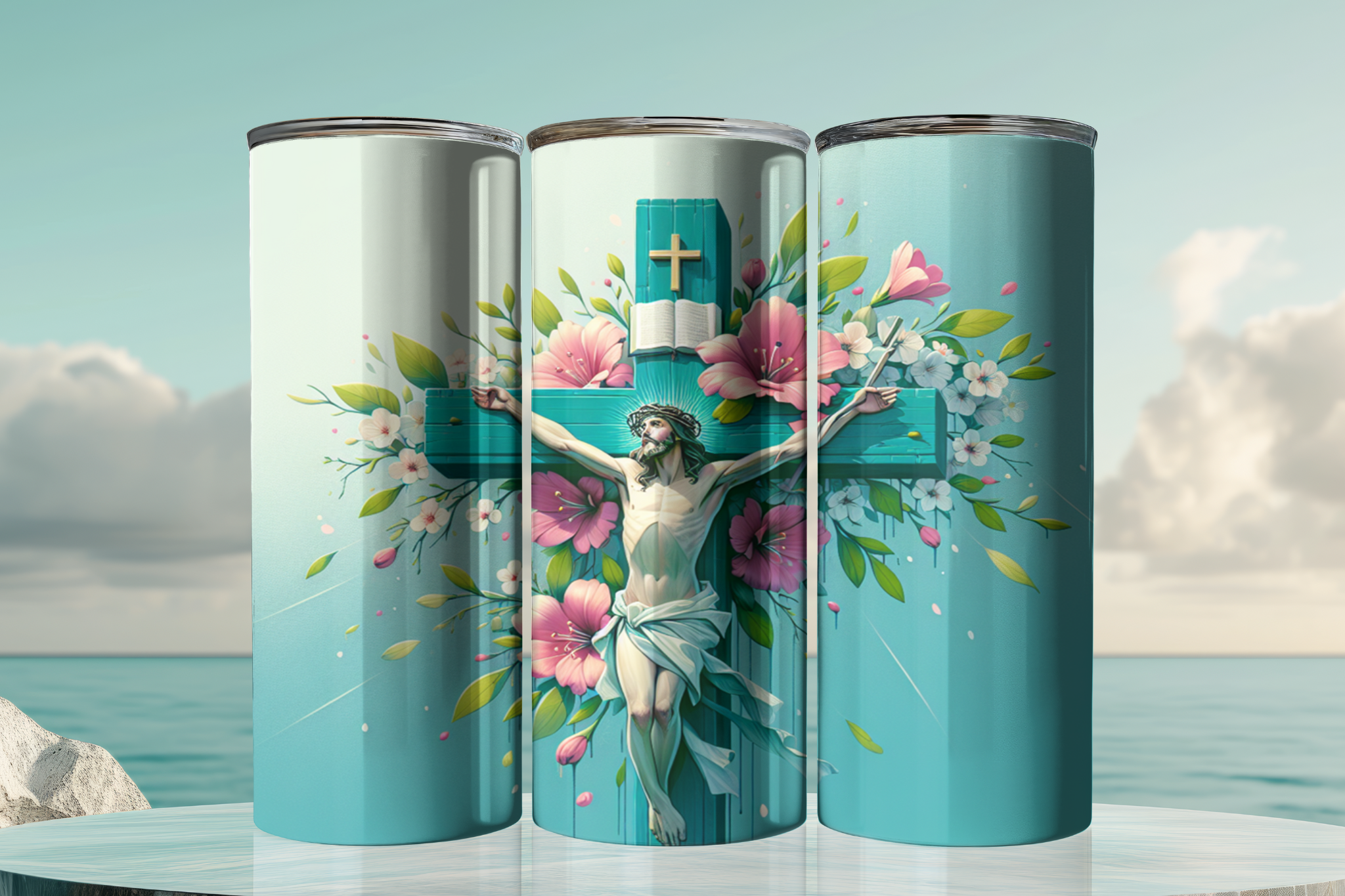 Jesus On Cross - Tumbler Digital Download