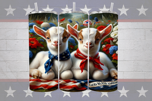 Goats Patriotic Tumbler