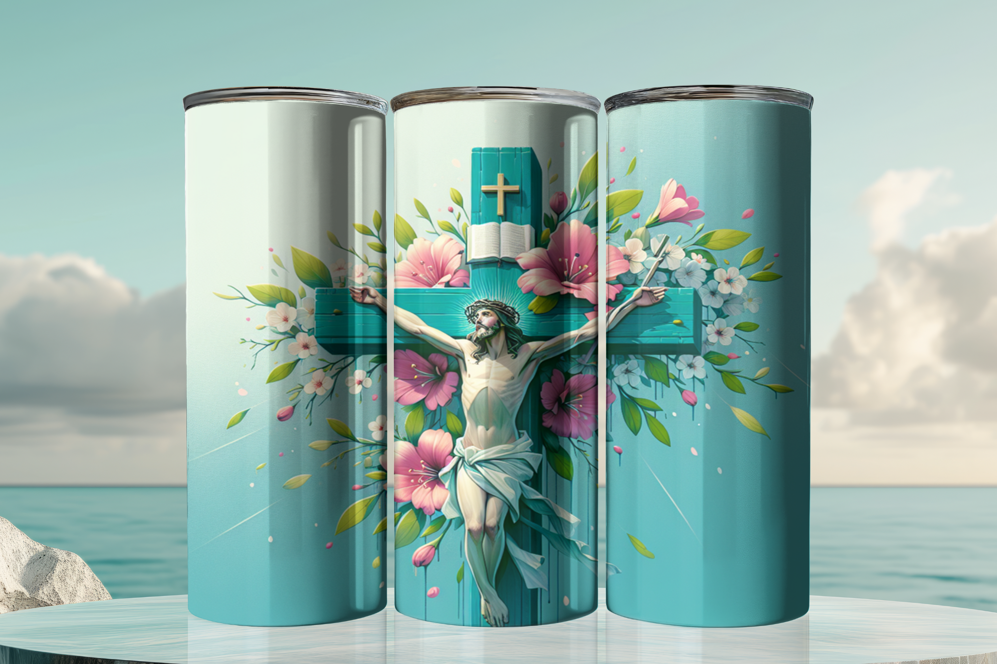 Jesus On Cross Tumbler