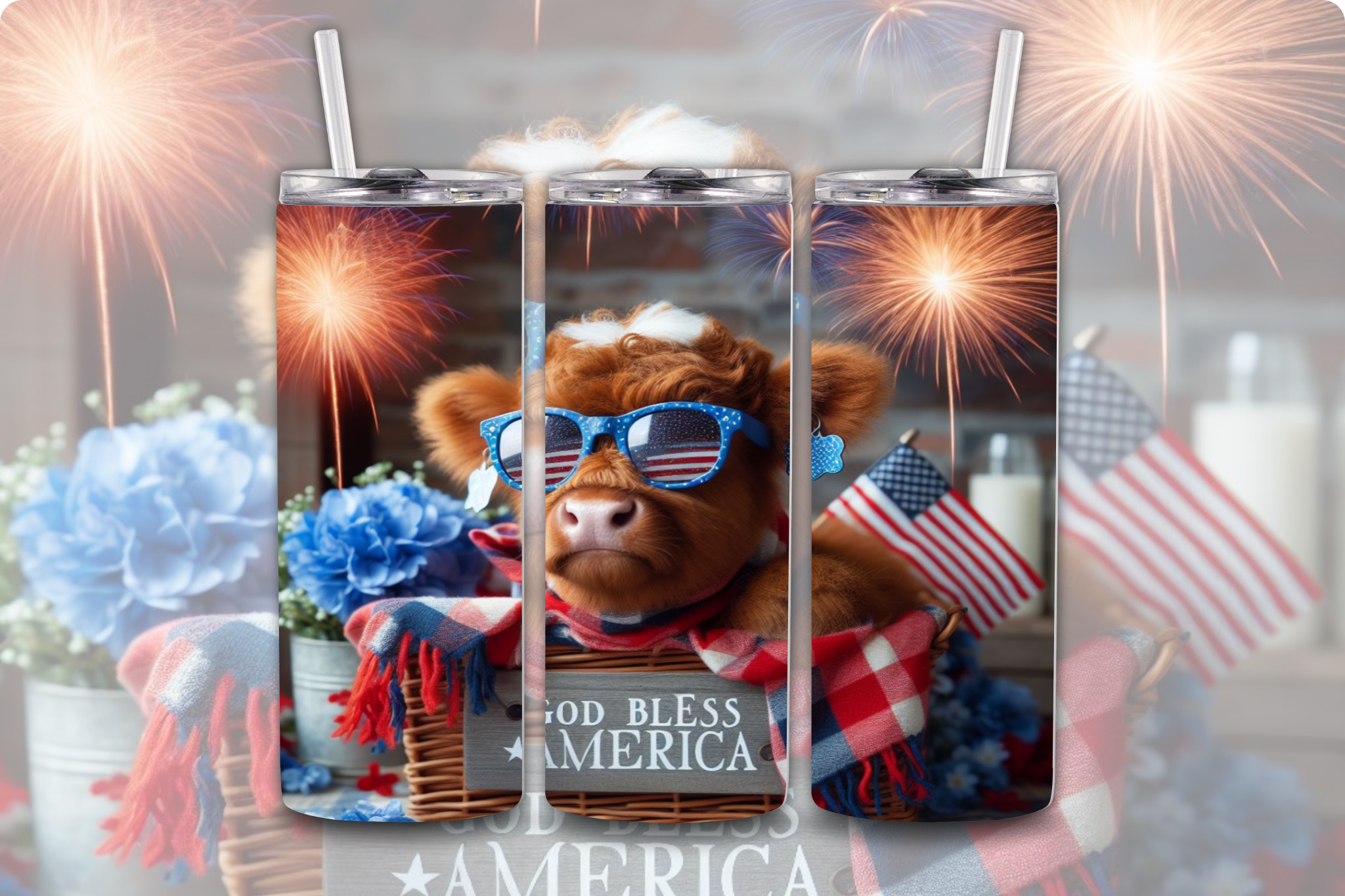Highland Cow 10 - Tumbler Digital Download