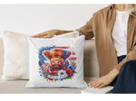 Load image into Gallery viewer, Highland Cow Patriotic Sublimation PNG  - Digital Download
