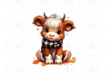 Load image into Gallery viewer, Highland Cow Calf - DTF Transfer
