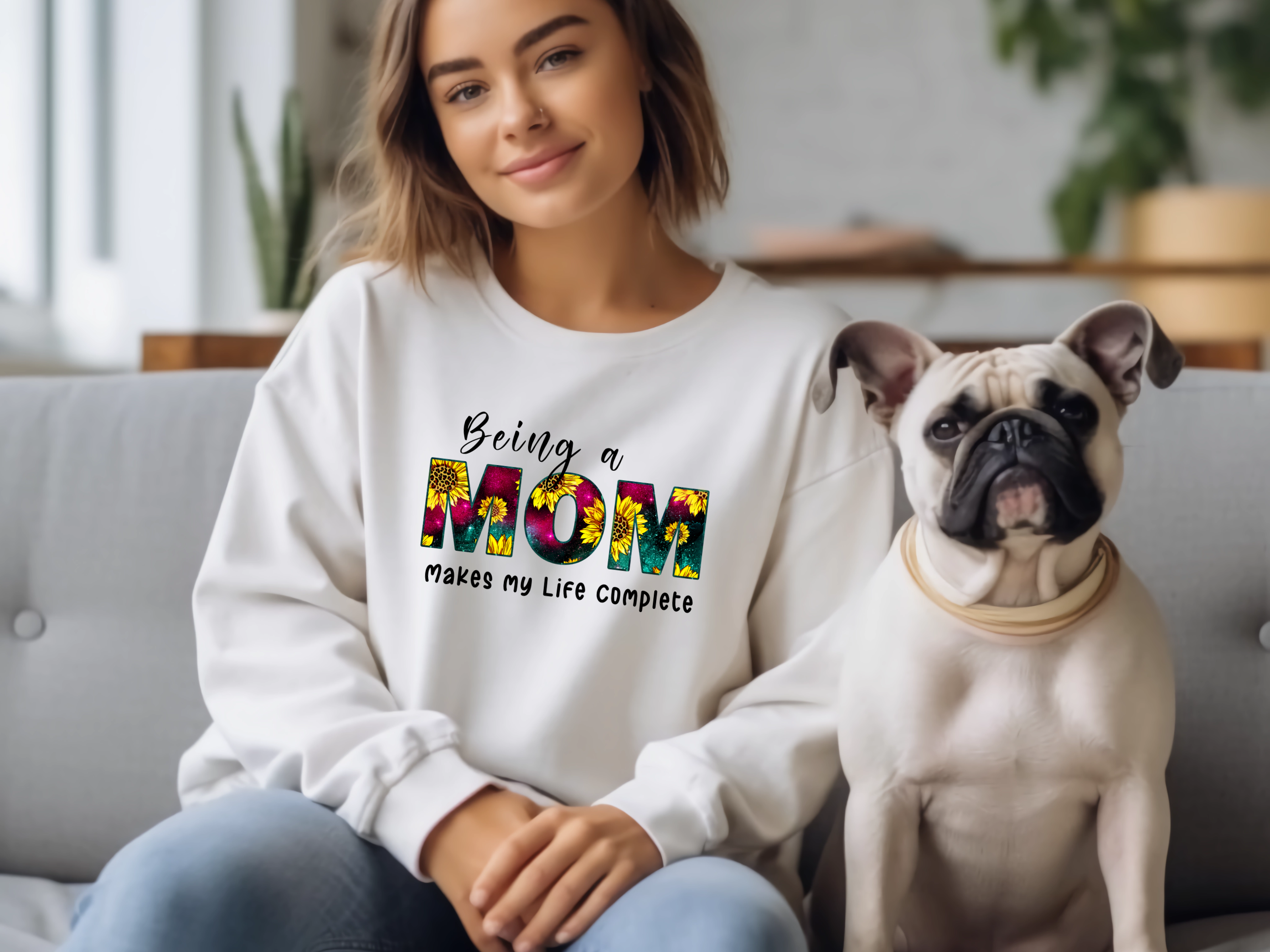 Being A Mom - Adult Crewneck