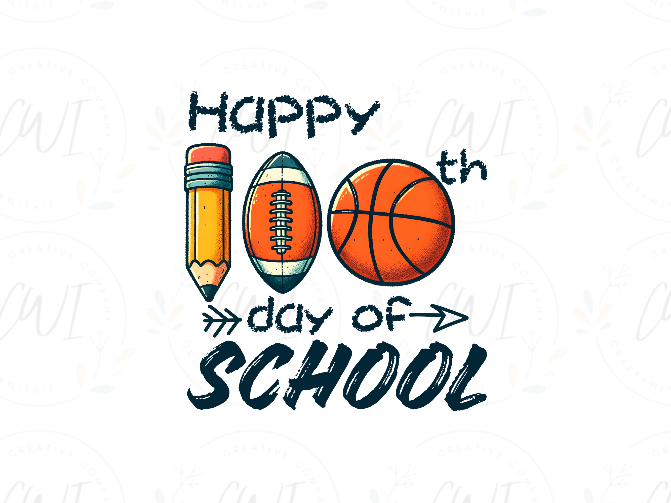 School - 100 Days Of School Basketball - Direct To Film Transfer