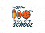 Load image into Gallery viewer, School - 100 Days Of School Basketball - Direct To Film Transfer
