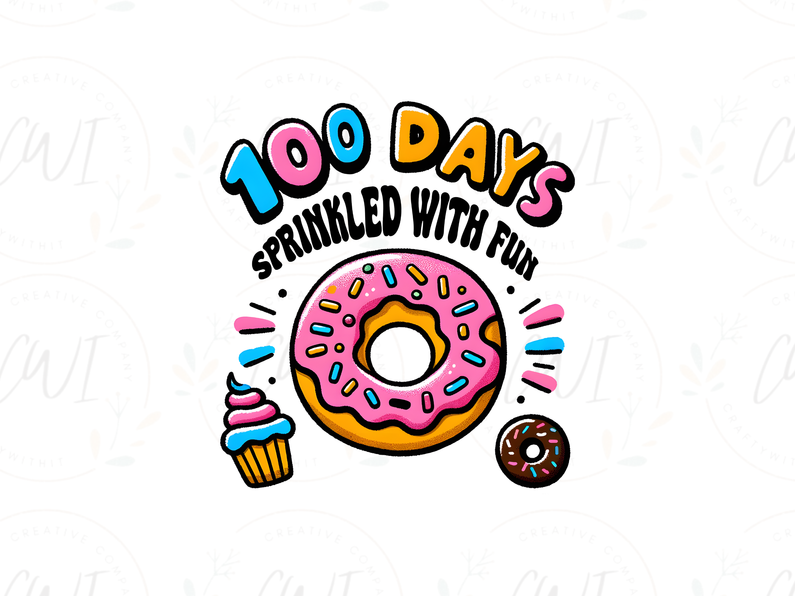 School - 100 Days Of Sprinkled As Fun - Direct To Film Transfer