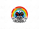 Load image into Gallery viewer, School - Happy 100 Days of School Gamer - Direct To Film Transfer
