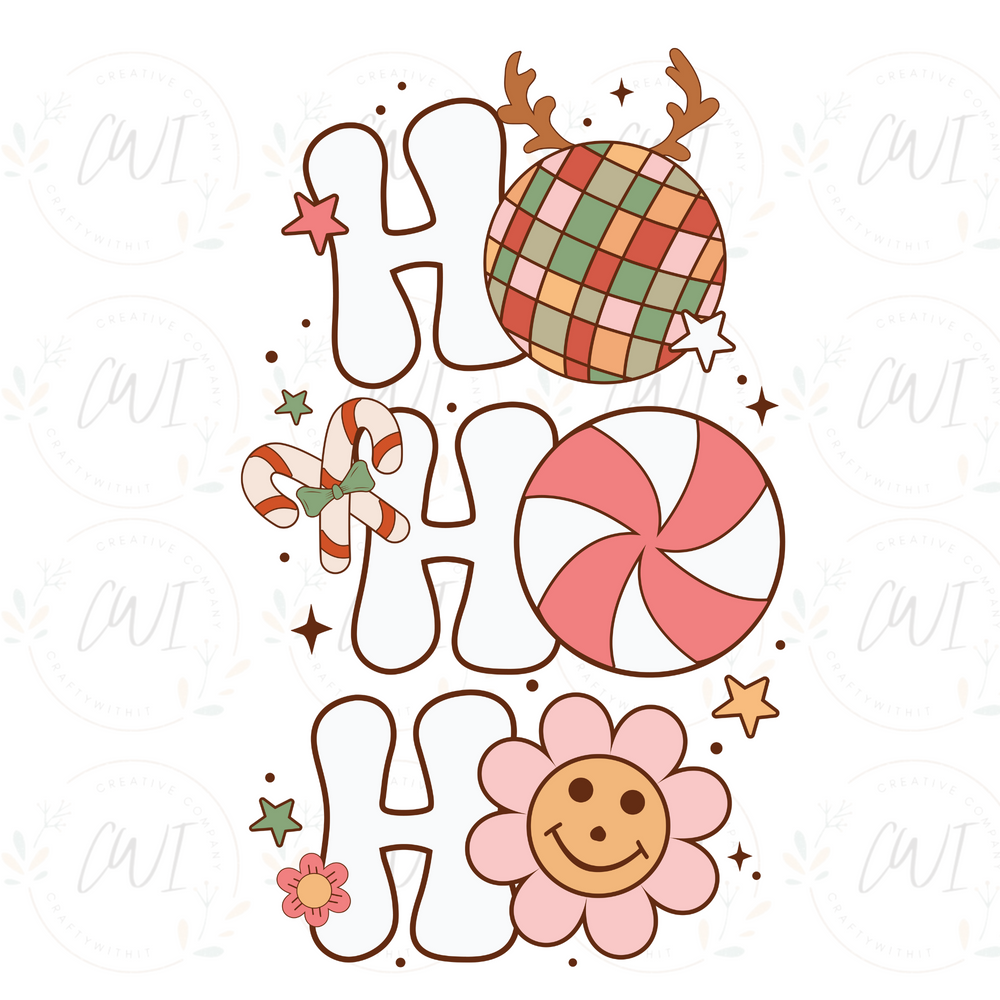 Christmas Ho Ho Ho - DTF Transfer