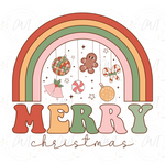 Load image into Gallery viewer, Merry Christmas Rainbow - DTF Transfer
