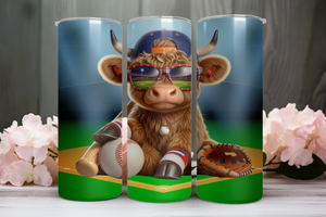 Highland Cow Baseball 1 - Digital Download