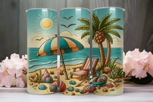 Beach And Palm Trees 3 - Digital Download