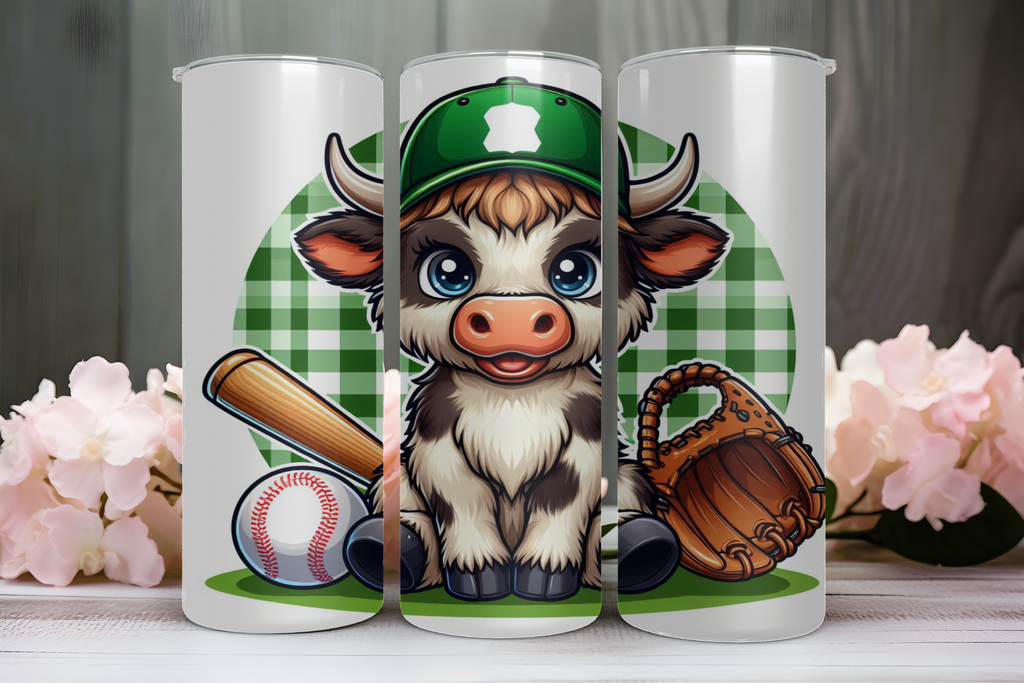 Highland Cow Baseball 2 - Tumbler Digital Download
