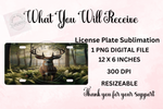 Load image into Gallery viewer, Buck In The Forest License Plate - Digital Download
