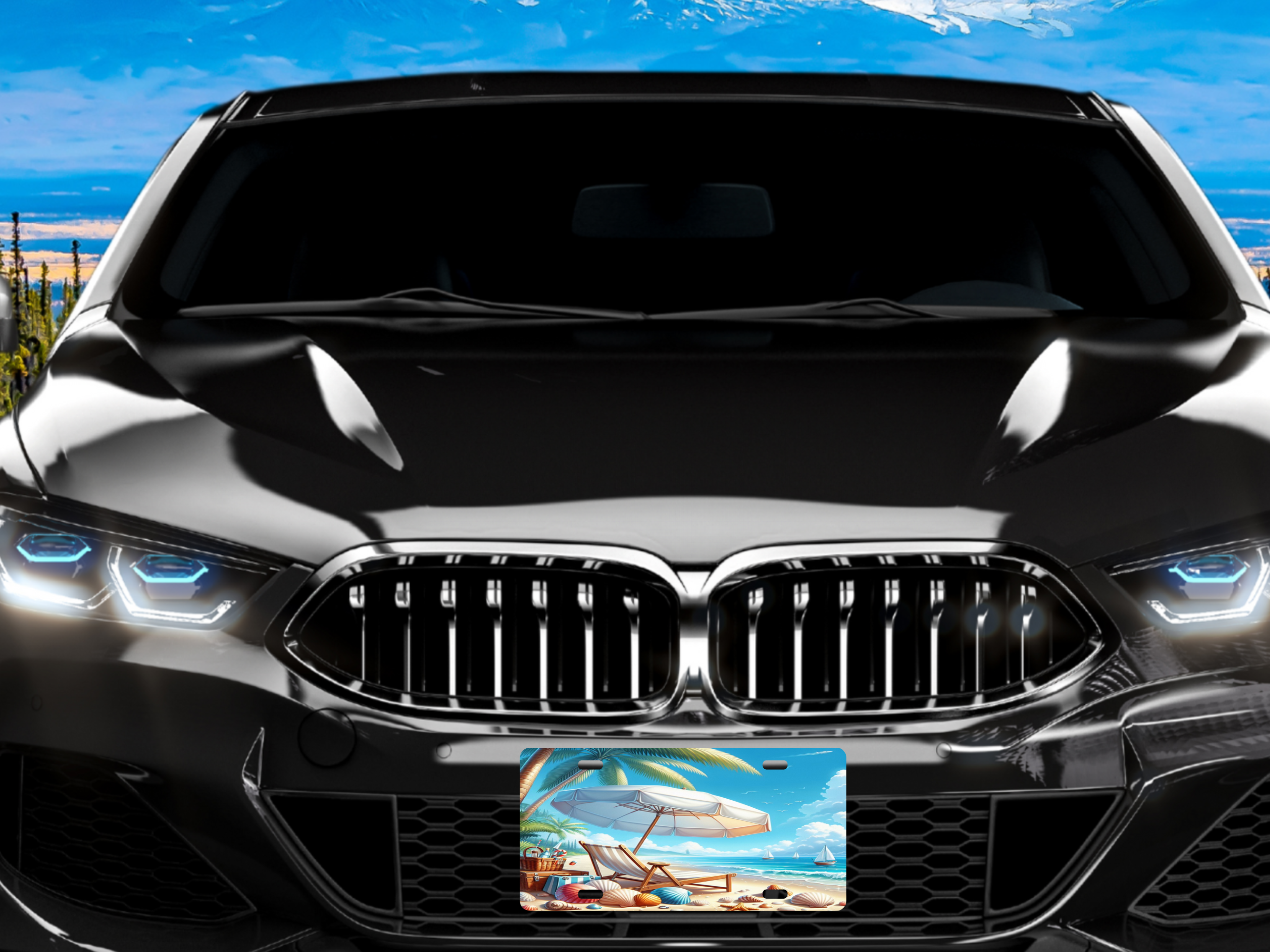 Beach 1 License Plate - Digital Download