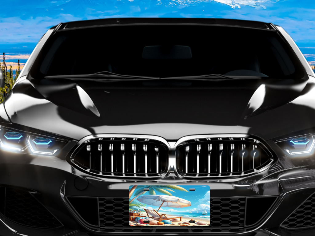 Beach 1 - License Plate Digital Download