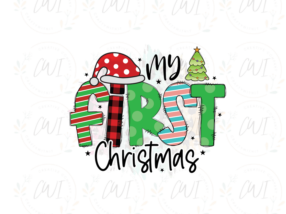 Christmas My First Christmas - DTF Transfer