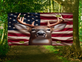 Buck With American Flag - License Plate Digital Download