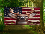 Load image into Gallery viewer, Buck With American Flag License Plate - Digital Download
