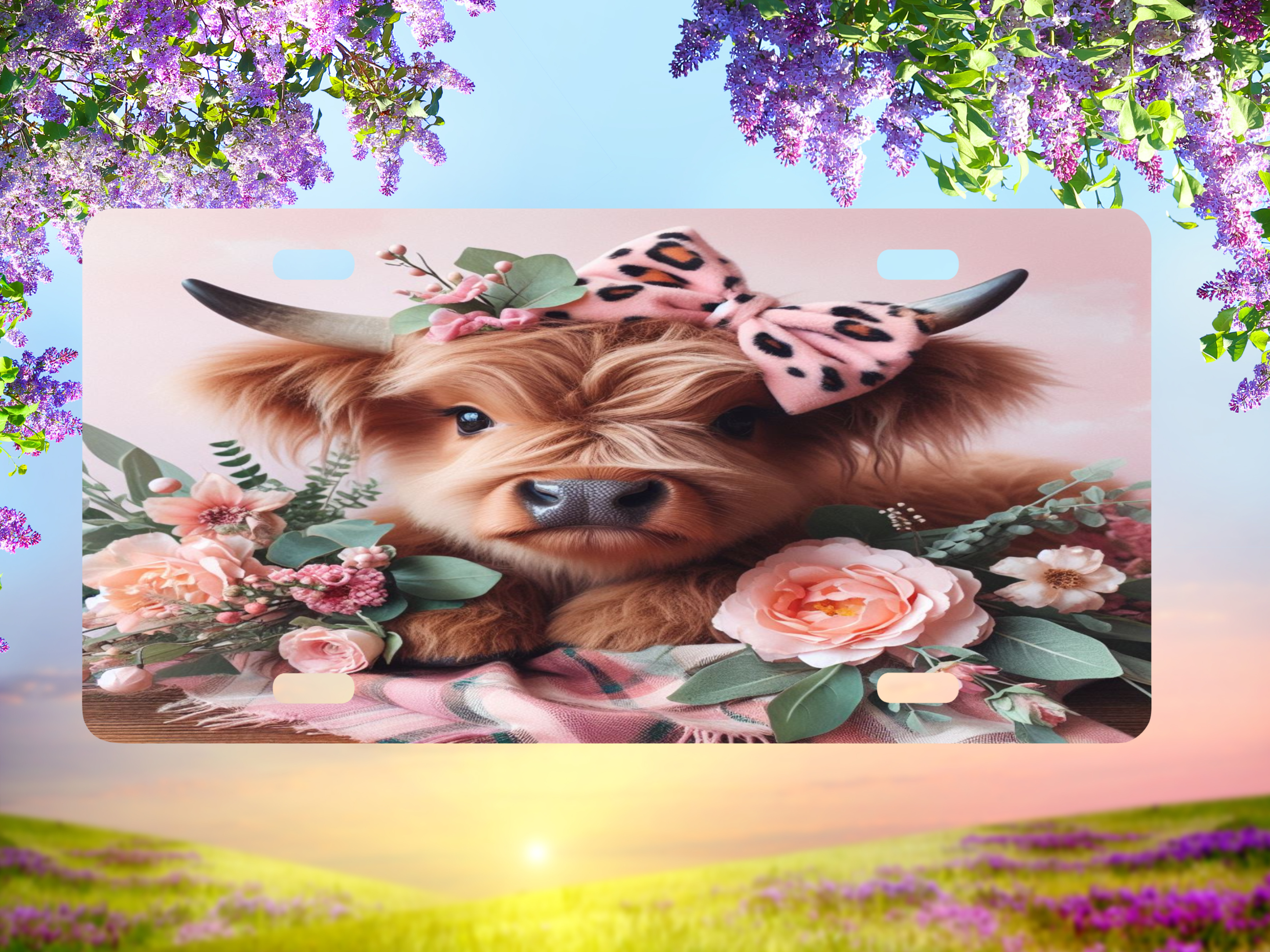 Highland Cow 2 - License Plate Digital Download