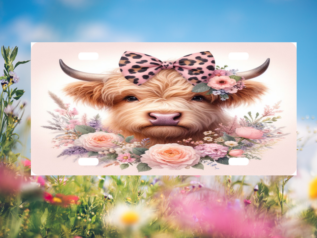 Highland Cow 1 - License Plate Digital Download