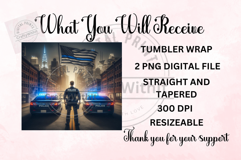 Thin Blue Line - Tumbler Digital Download