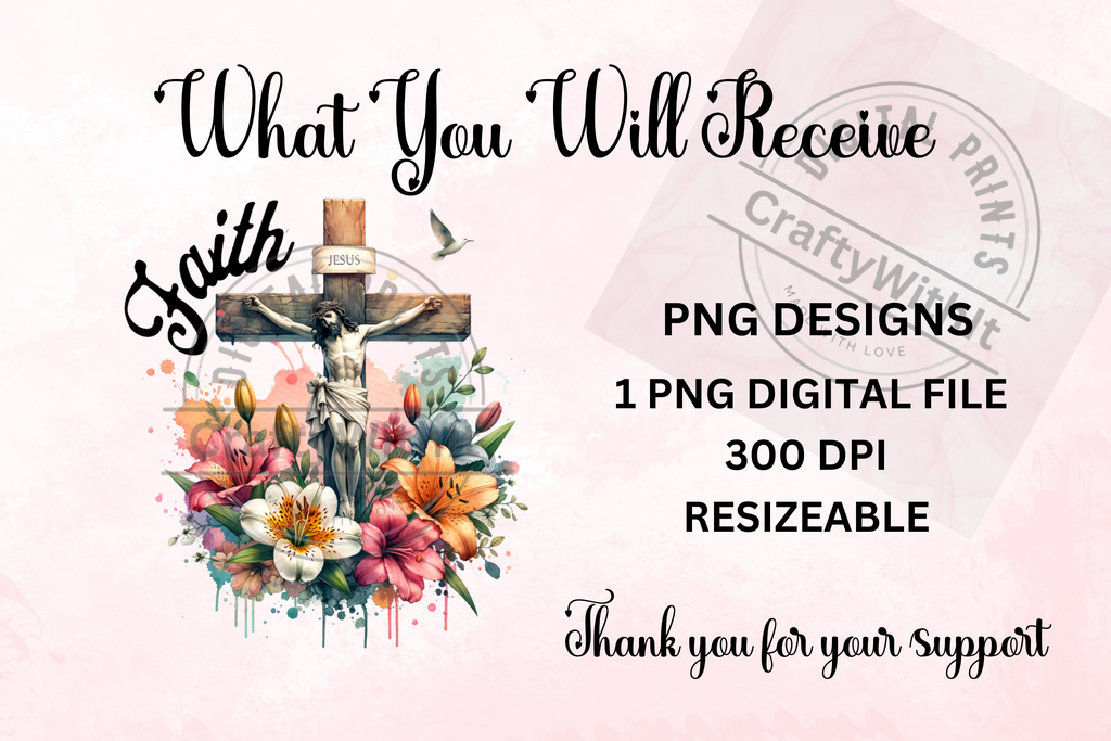 Faith 1 Sublimation - PNG Digital Download