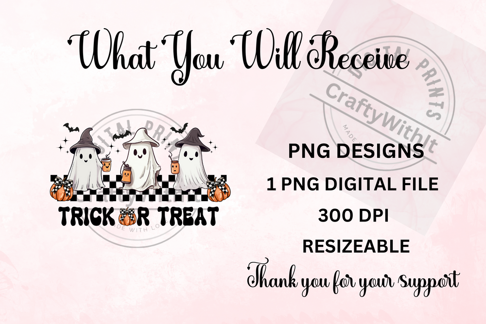 Halloween - Ghost Coffee PNG  - Digital Download