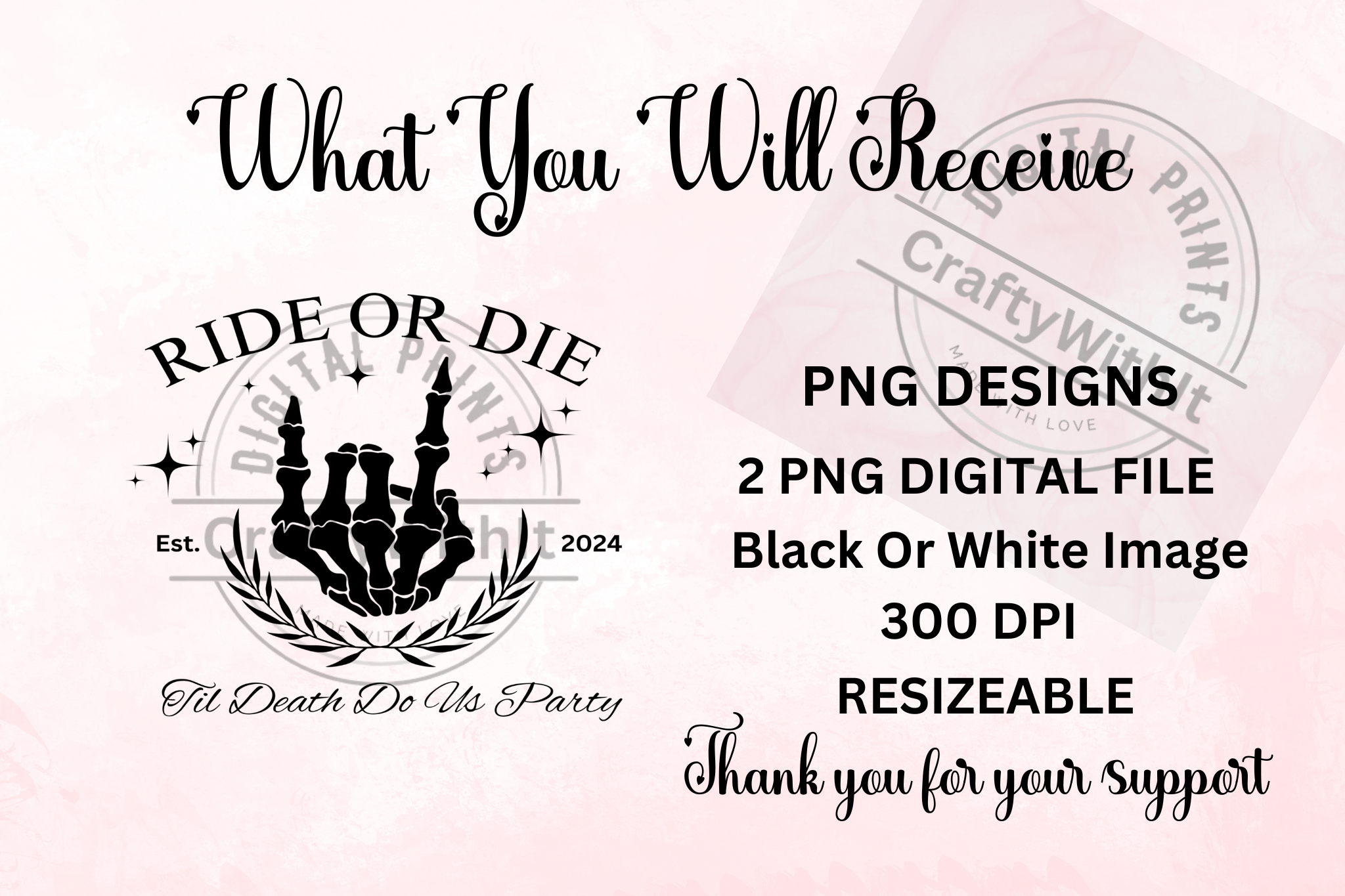 Ride Or Die PNG  - Digital Download