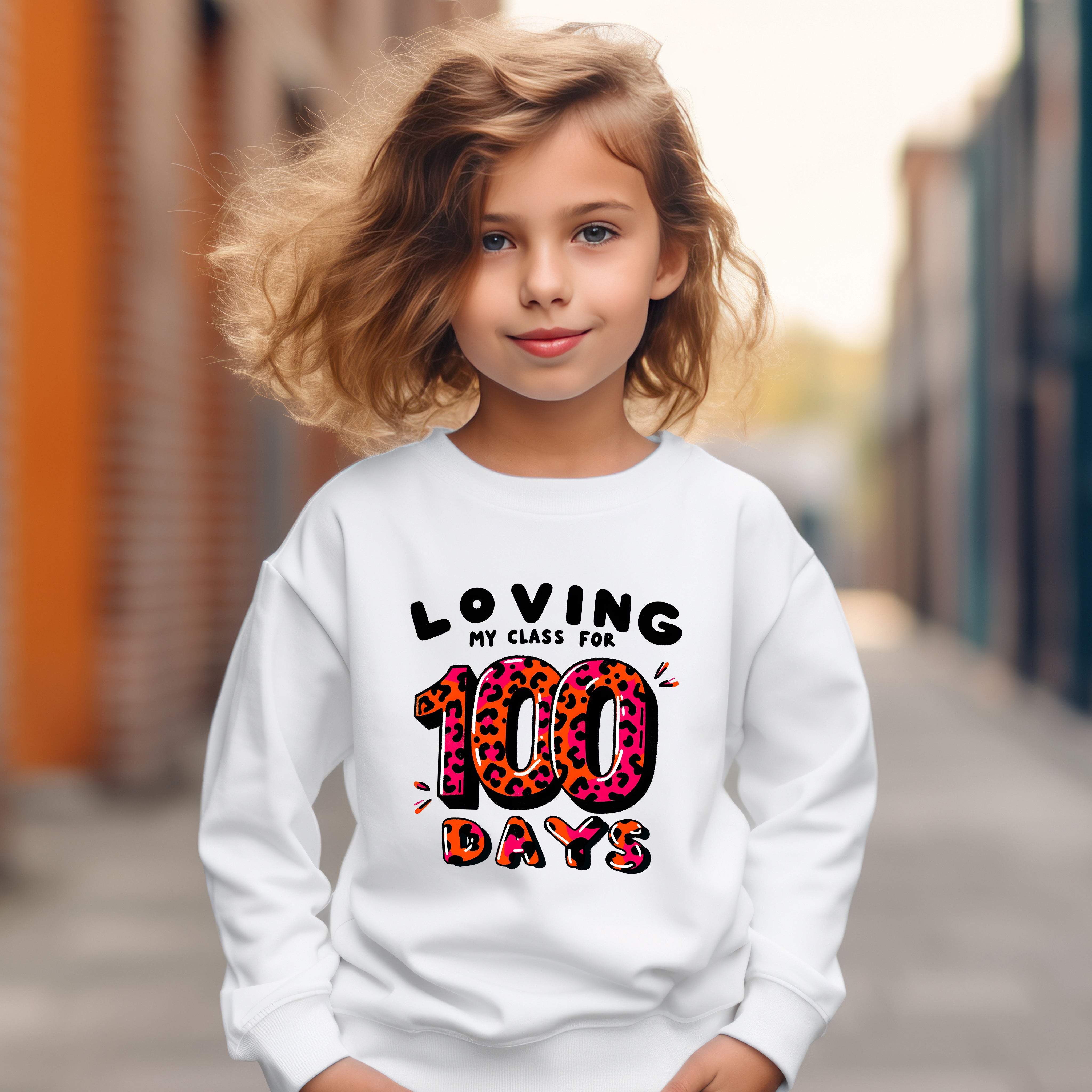 School - Loving My First 100 Days Of School Youth Crewneck / Hoodie