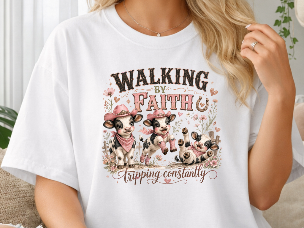 Walking By Faith Pink - Youth/Adult Direct To Film Transfer