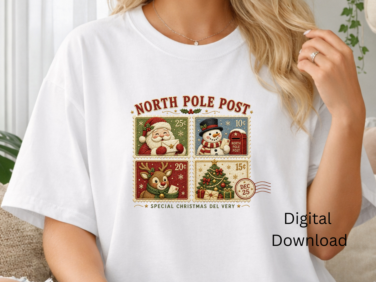North Pole Post Christmas - PNG Digital Download