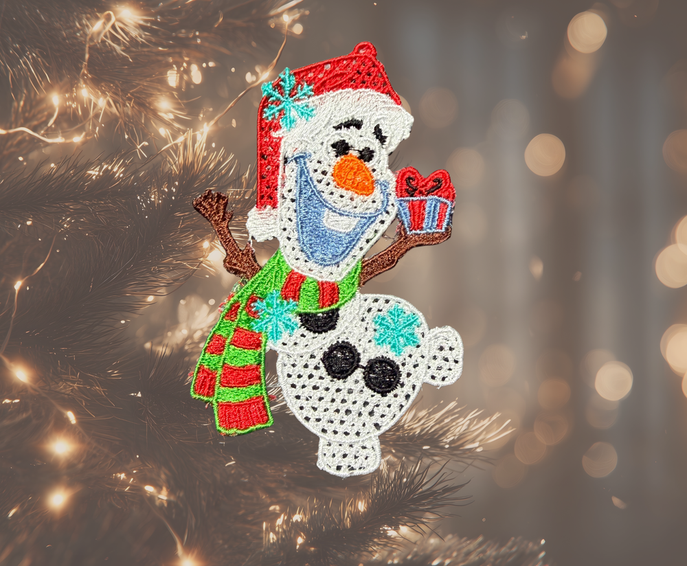 Olaf Ornament - Embroidery