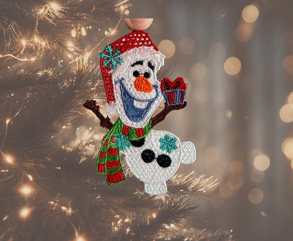 Olaf Ornament - Embroidery