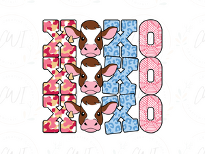 Valentines - XOXO Cow - DTF Transfer