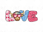 Load image into Gallery viewer, Valentines - Love Heifer - DTF Transfer
