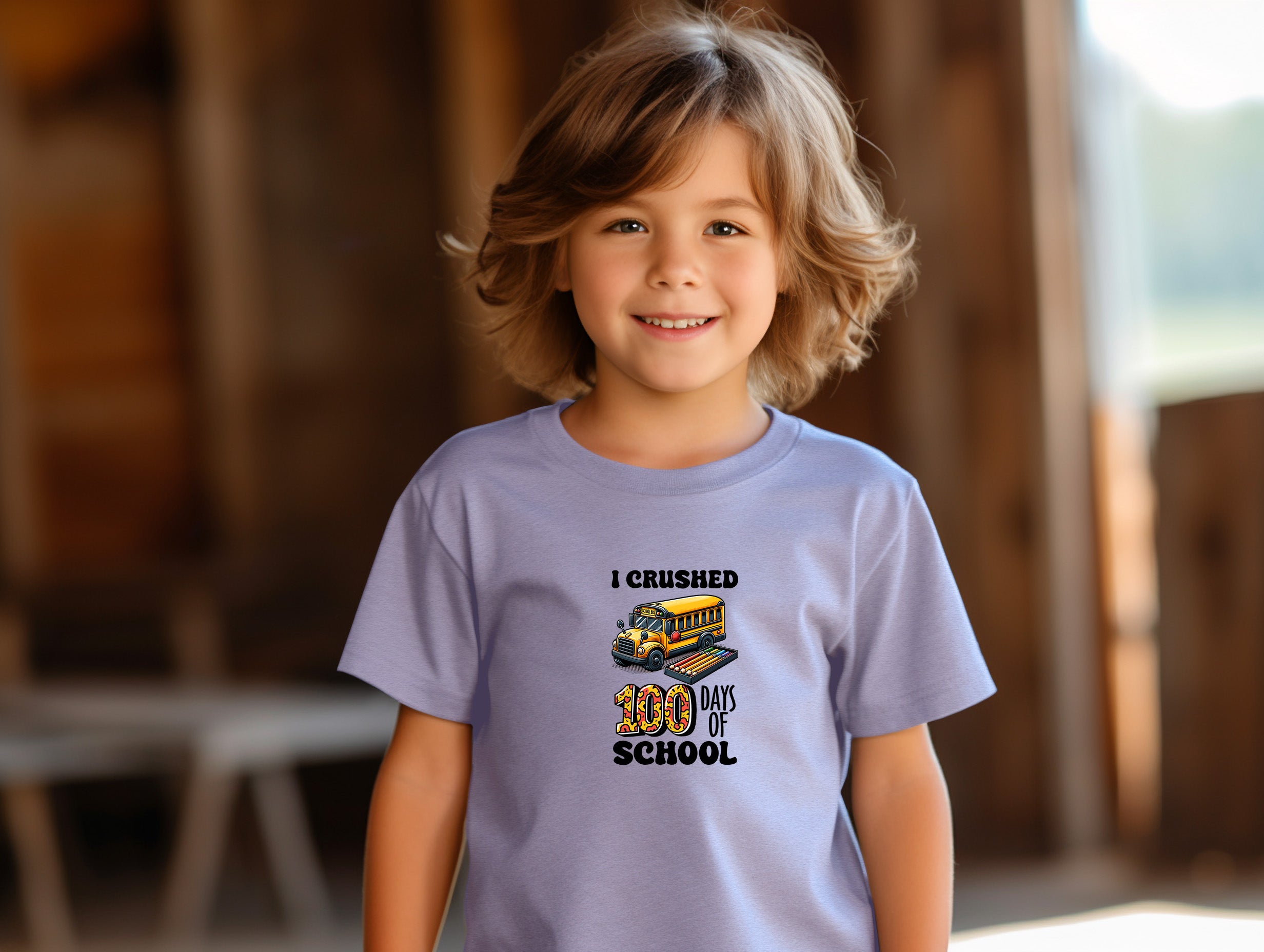 School - I Crushed 100 Days Of School - Youth T-Shirt