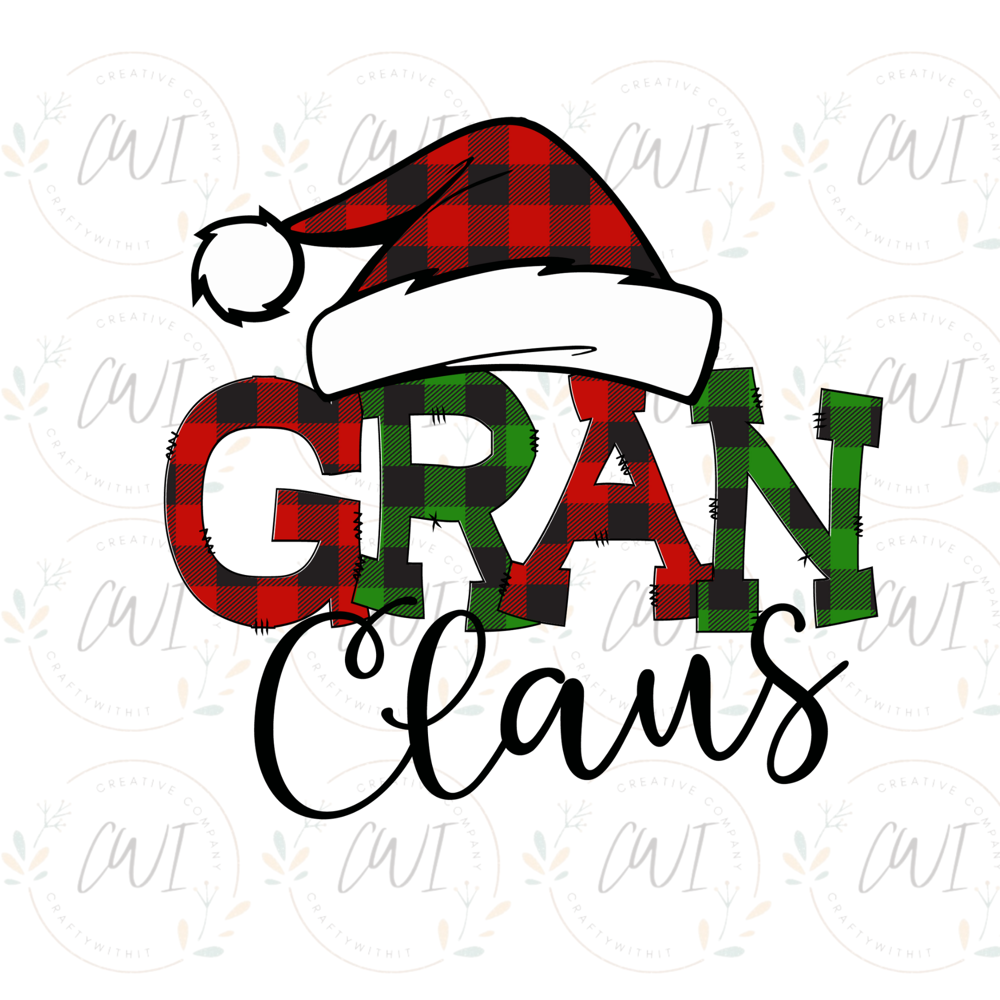 Christmas Gran Claus - DTF Transfer