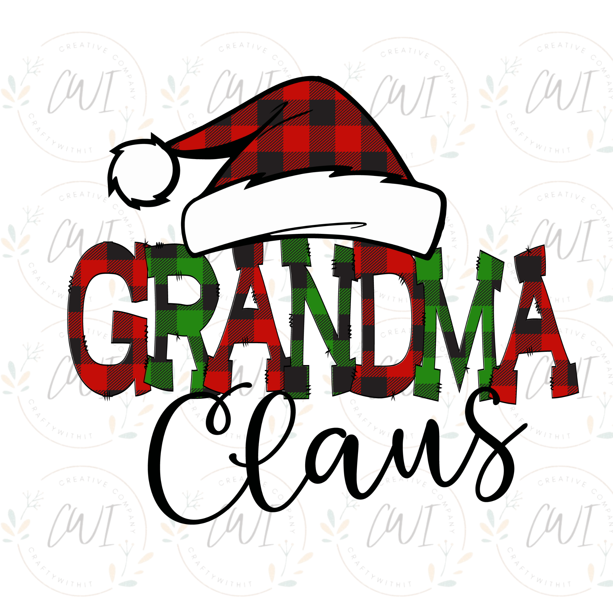 Christmas Grandma Claus - DTF Transfer