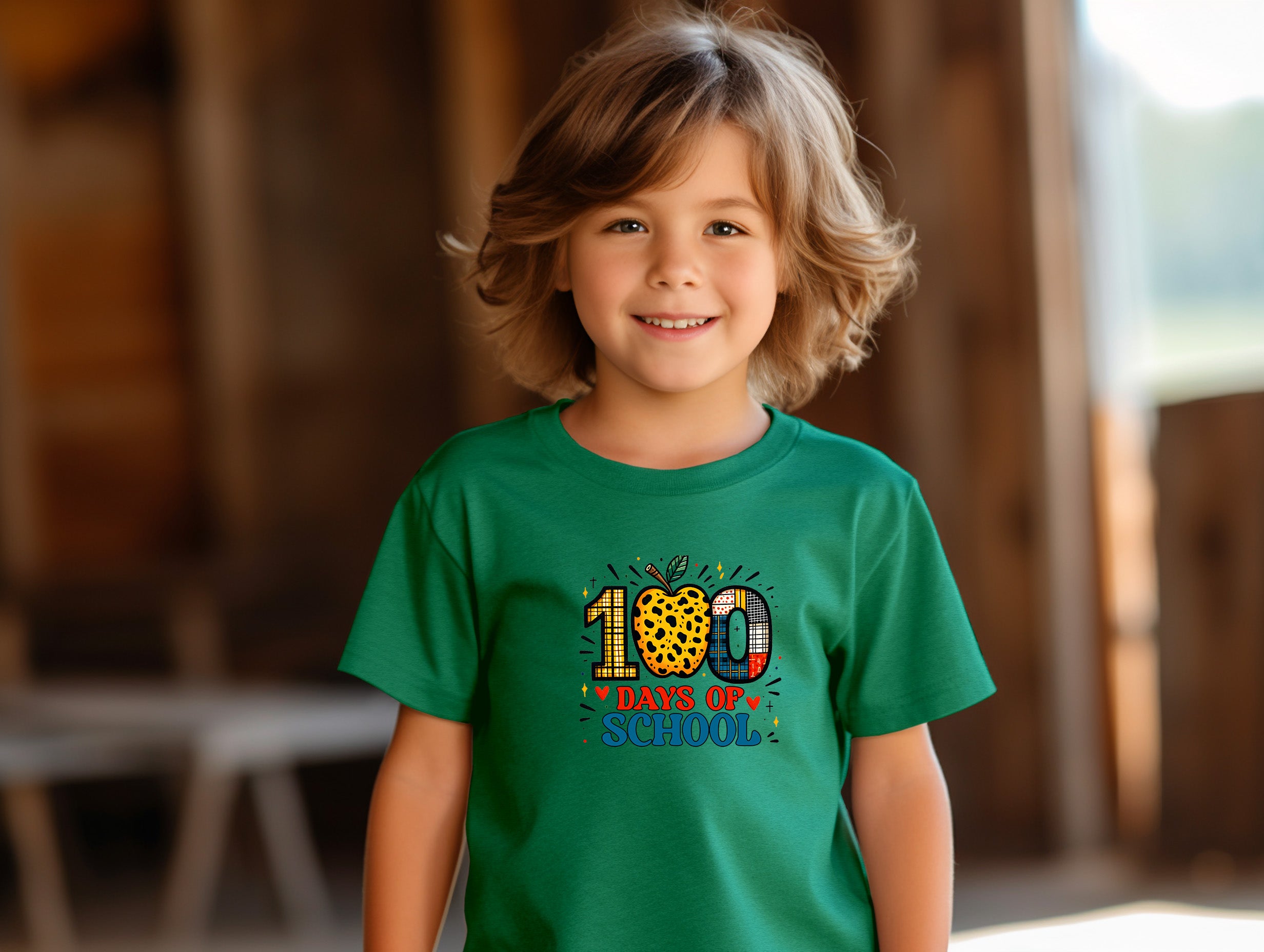 School - 100 Days Of School - Youth T-Shirt