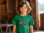 Load image into Gallery viewer, School - Peace Love 100 Days Of School- Youth T-Shirt
