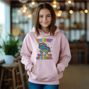 School - Poopin 100 Days Of School Youth Crewneck / Hoodie