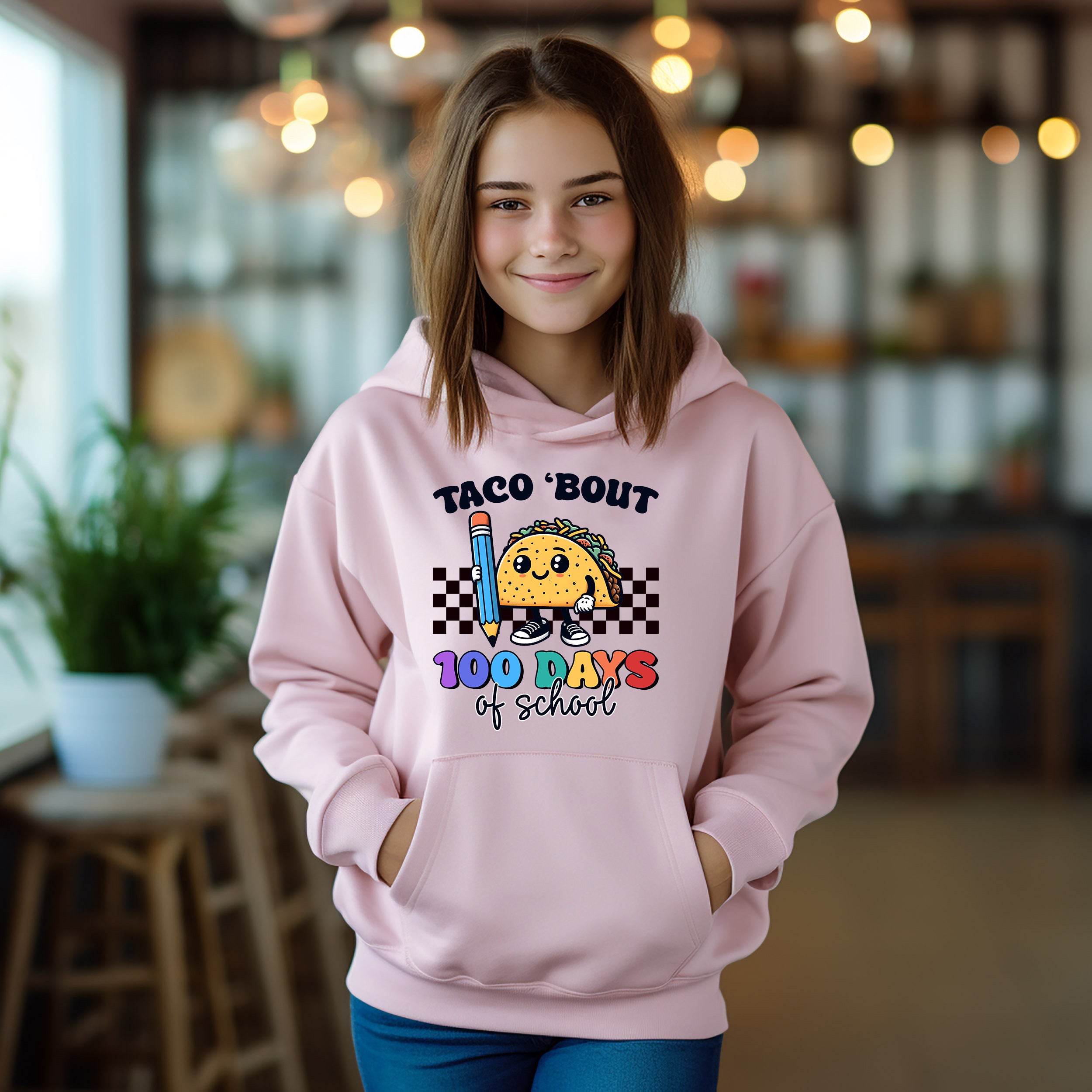 School - Taco Bout 100 Days Of School Youth Crewneck / Hoodie