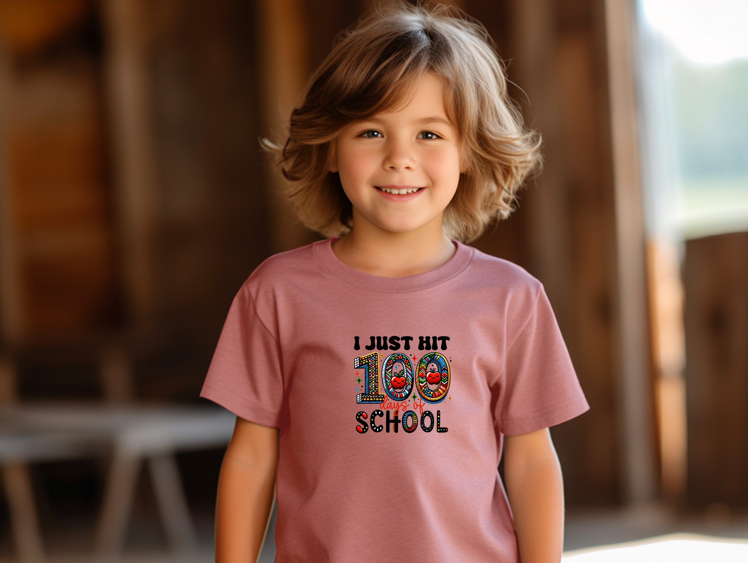 School - I Just Hit 100 Days Of School - Youth T-Shirt