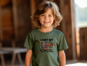 School - I Just Hit 100 Days Of School - Youth T-Shirt