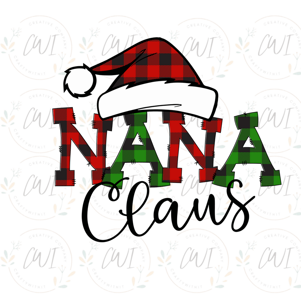 Christmas Nana Claus - DTF Transfer
