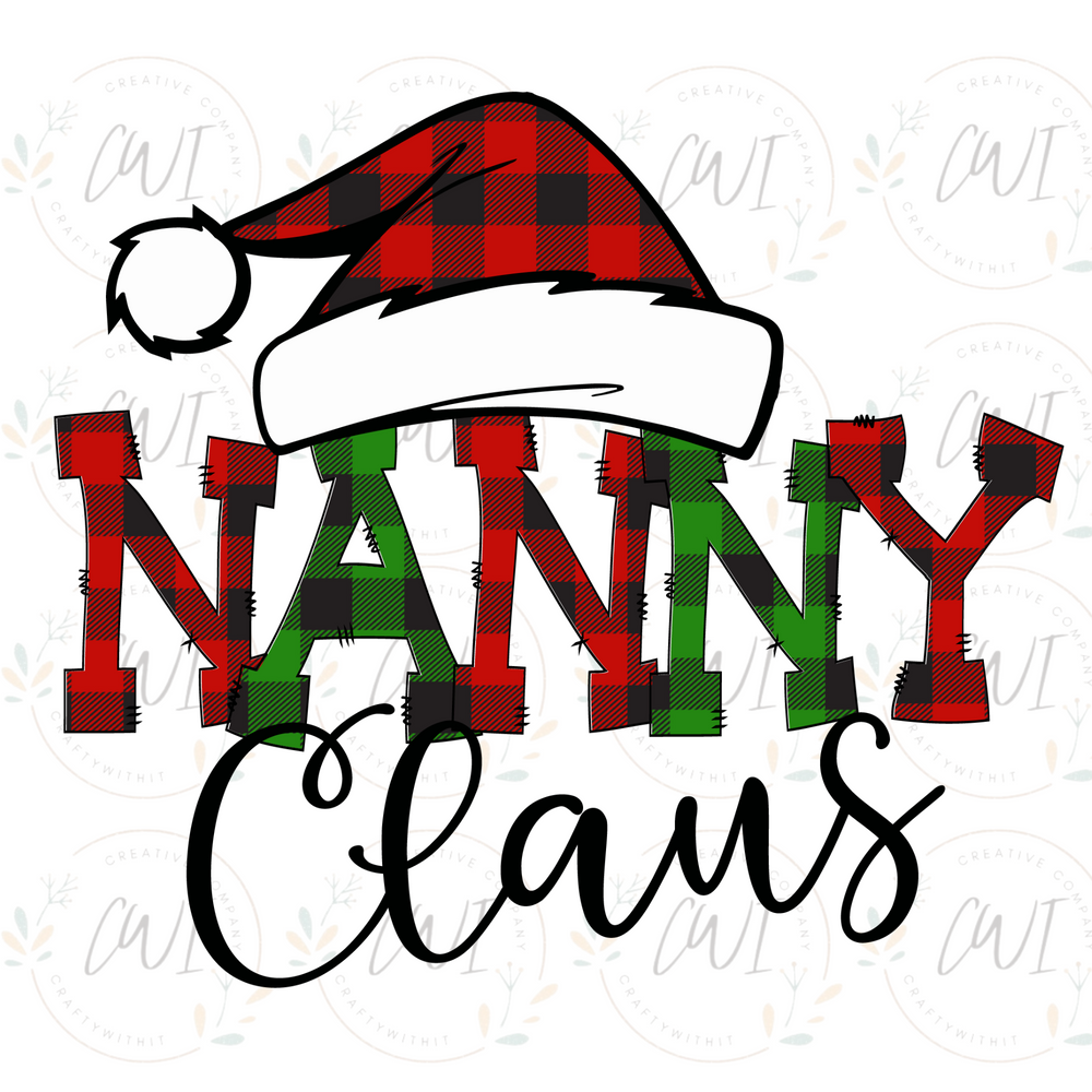 Christmas Nanny Claus - DTF Transfer