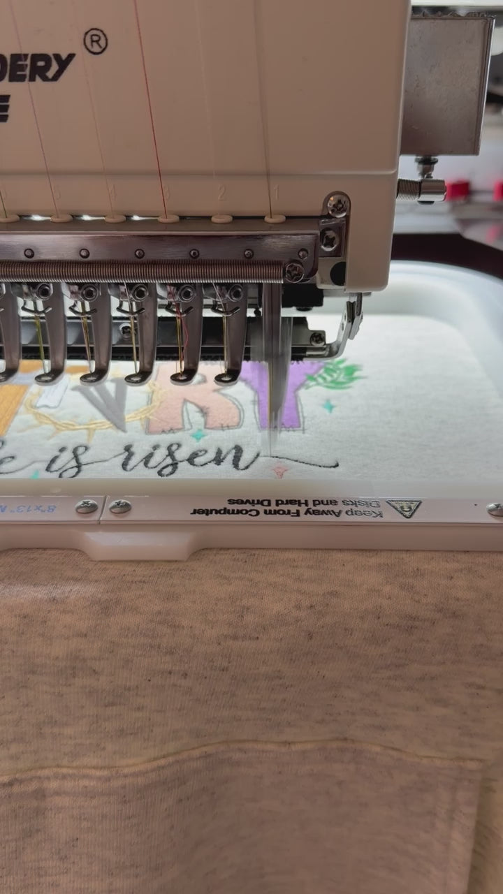 True Story he has risen - Crewneck Adult Embroidery