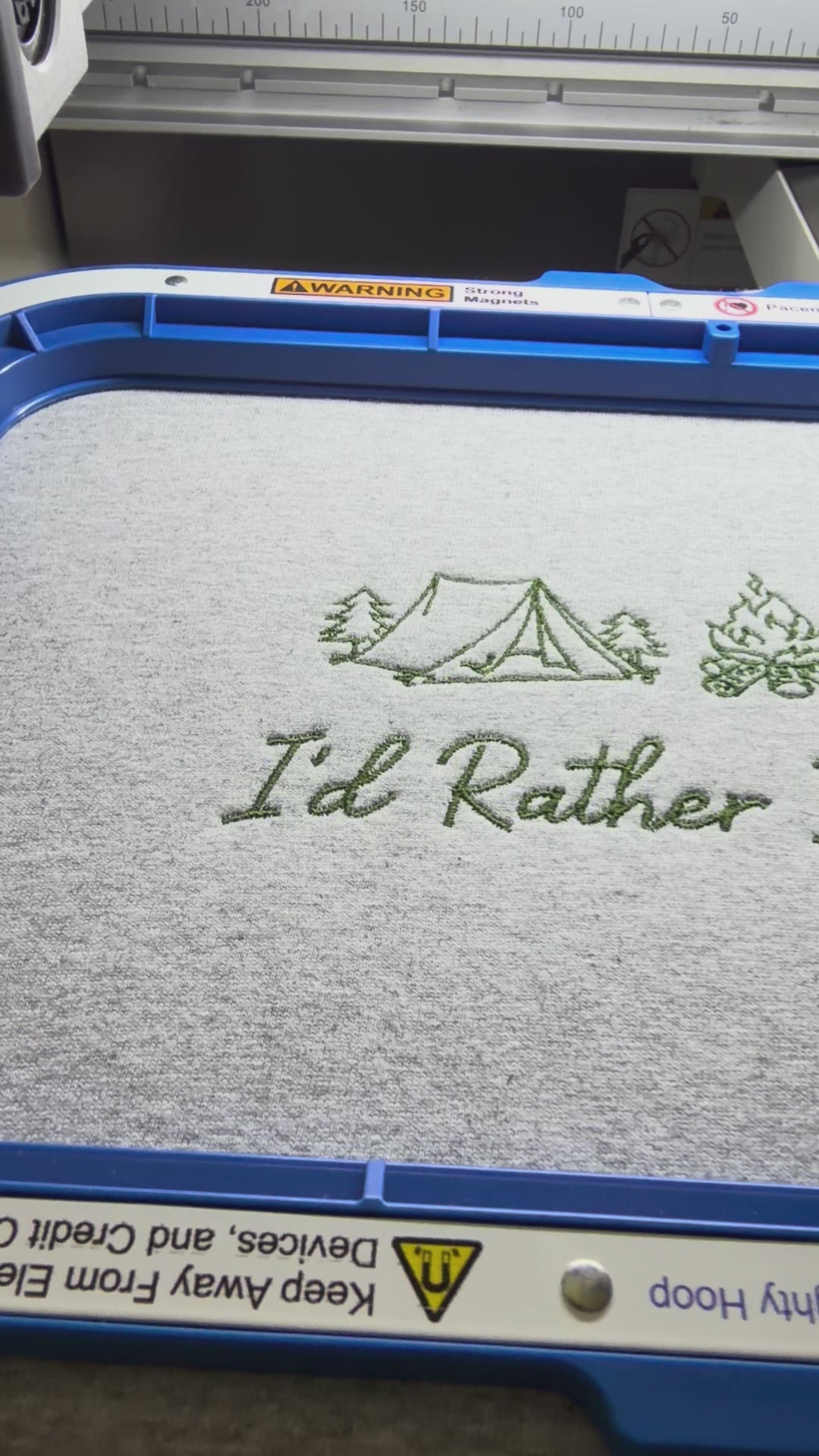 Rather  Be Camping - Crewneck Adult Embroidery