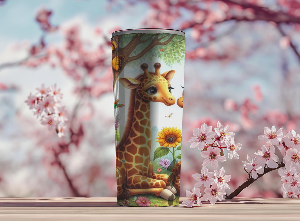 Giraffe's Sunflower - Tumbler Digital Download