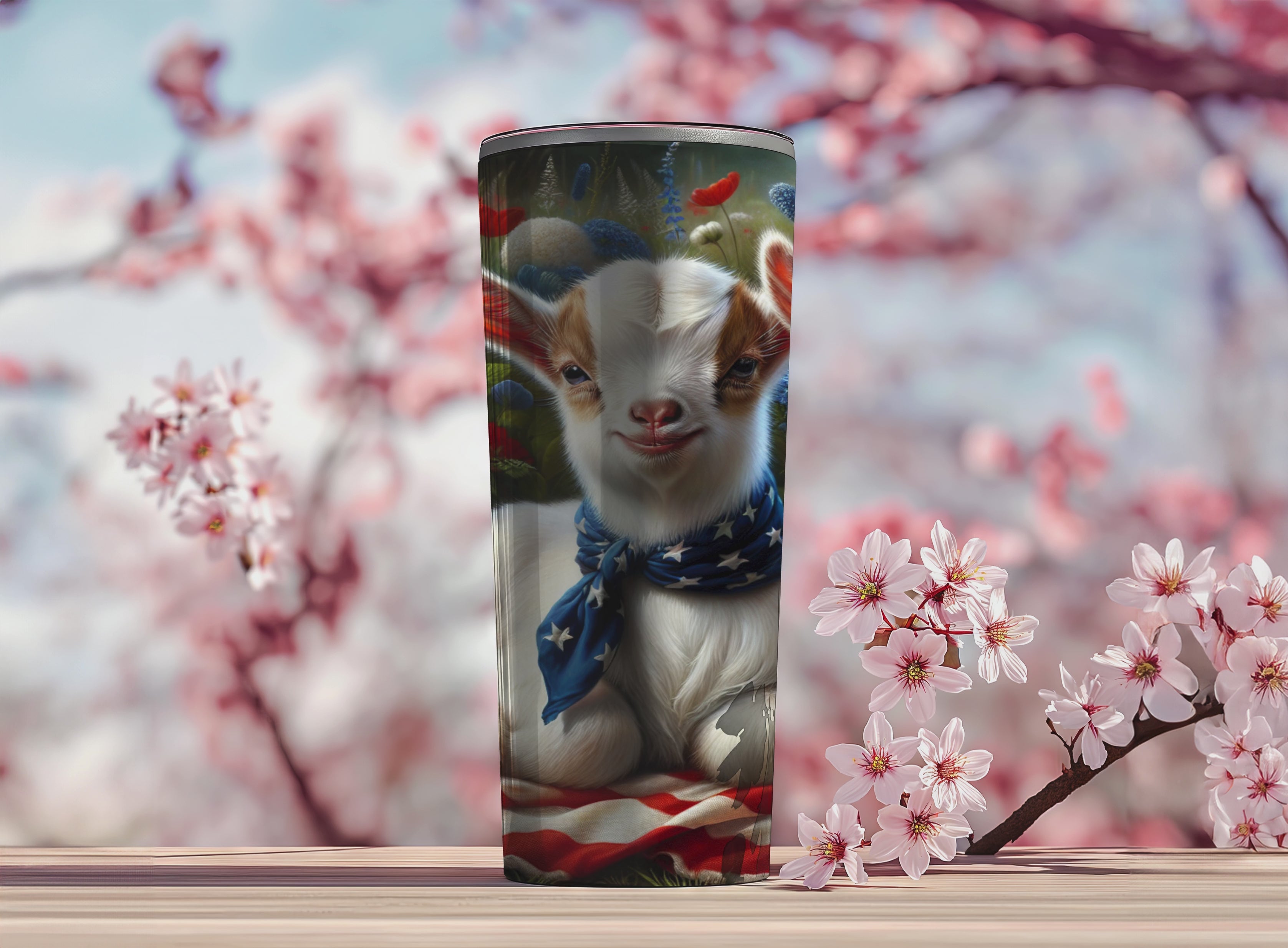 Goats Patriotic Tumbler